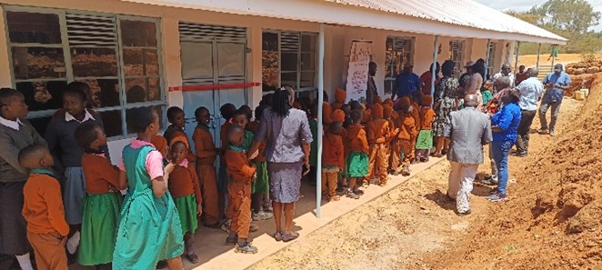 Pupils eagerly waiting to explore their new classes1