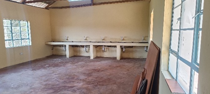 lab with taps, sink and gas outlet