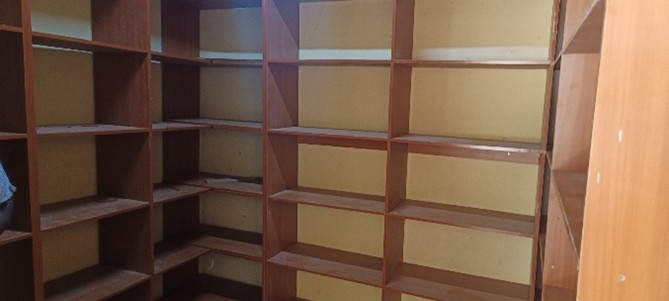 new store with shelves